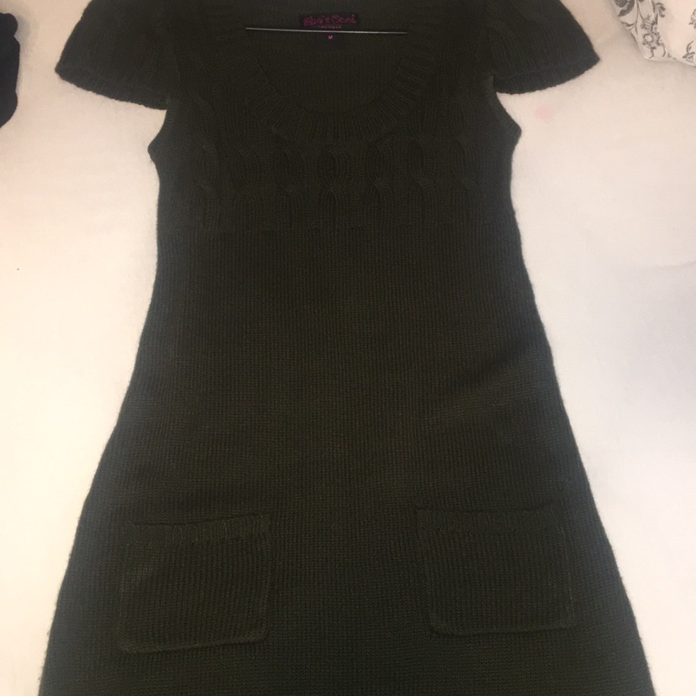 Olive green dress